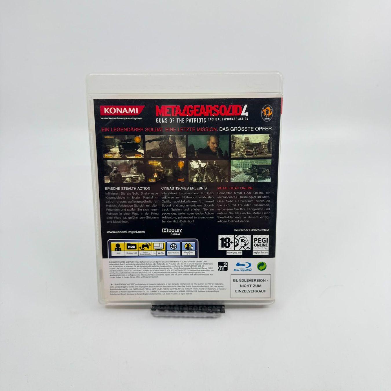 Spiele: Metal Gear Solid 4 (PS3) – Gebraucht aus Herisau von Seyashop1 2