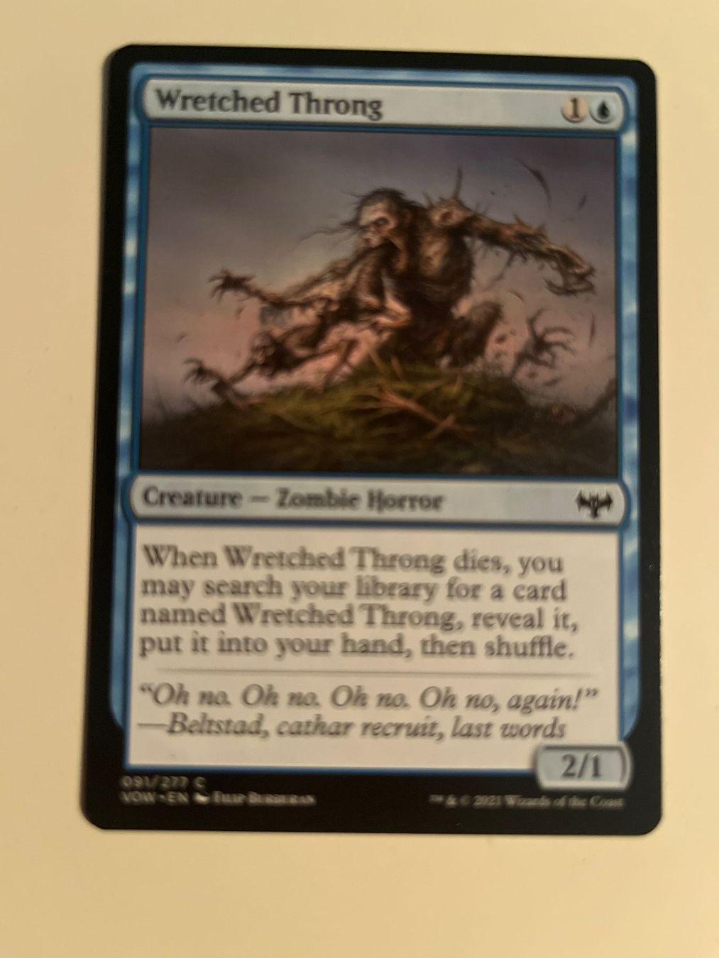 Magic The Gathering Carte collezionabili: 1 x Wretched Throng - Magic: The Gathering - MtG – Usato da Kriens venduto da Shadi1980