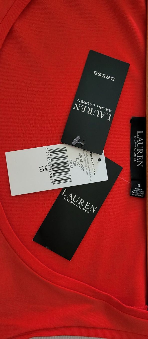 Ralph Lauren Kleider: Ralph Lauren, Sommerkleid in rot – Neu und originalverpackt aus Basel von jma_vh95 5