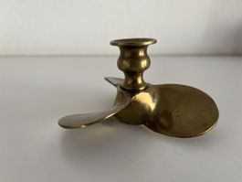 Kerzenständer / Messing / Propeller 