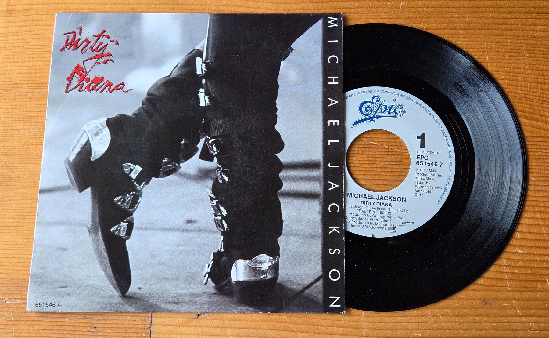 Dischi in vinile: MICHAEL JACKSON, Dirty Diana,  7"Single, TOP! – Usato da Kreuzlingen venduto da Cdschlumpf
