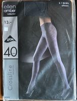 Ellen Amber Strumpfhose, Grösse L, Schwarz, Neu, 40 Den