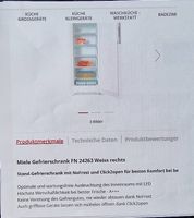 Tiefkühlschrank Miele , wenig gebraucht; Fust Garantie 