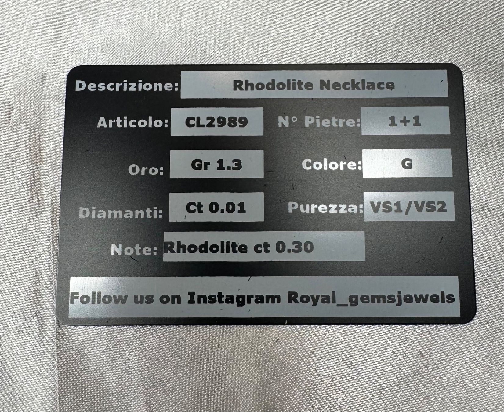 Catenine: 18K Roségold Collier mit Rhodolith Anhänger – Nuovo (secondo la descrizione) da Untersiggenthal venduto da TimeandShine 5