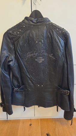 Harley Davidson Lederjacke, Grösse L, 2x getragen, schwarz