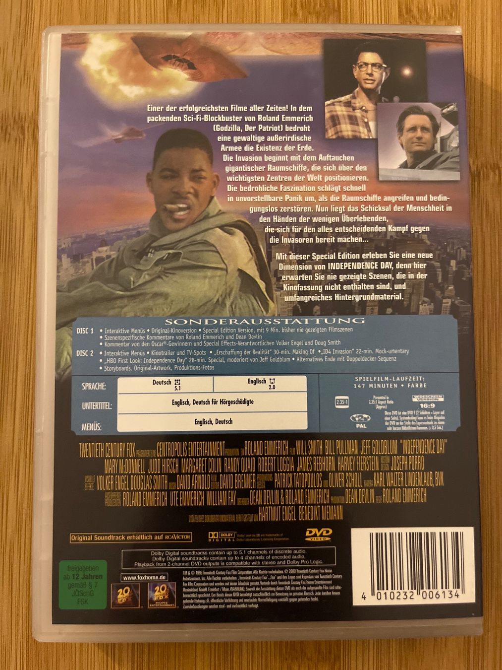 Tutti i DVDs: Independence Day (1996) DVD - Special Edition – Usato da Sierre venduto da black.box 1