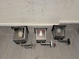 3 Schmiedeissen Lampen
