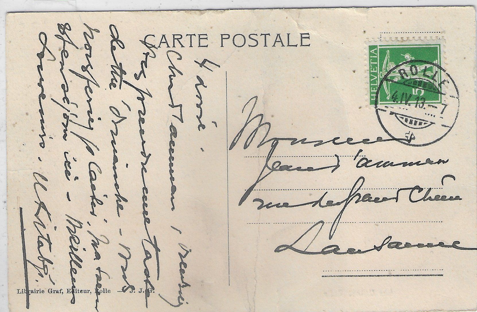 Cartoline postali: Les Uttins - Rolle – Difettoso da Ettingen venduto da Kartenplanet 1