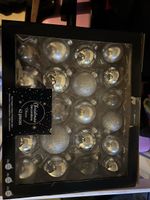 Weihnachtskugeln Acoris Set 42 Stück silber neu in OVP