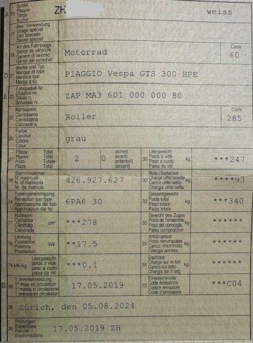 Vespa Scooter: VESPA GTS 300 HPE – Usato da Wetzikon ZH venduto da ste_cj2s 7
