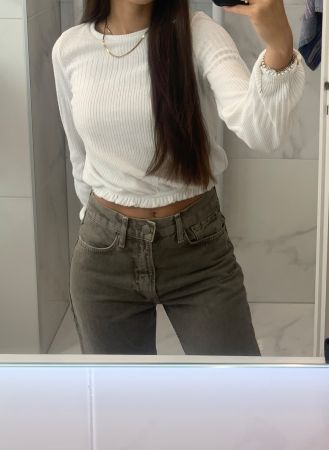 Jeans beige zara