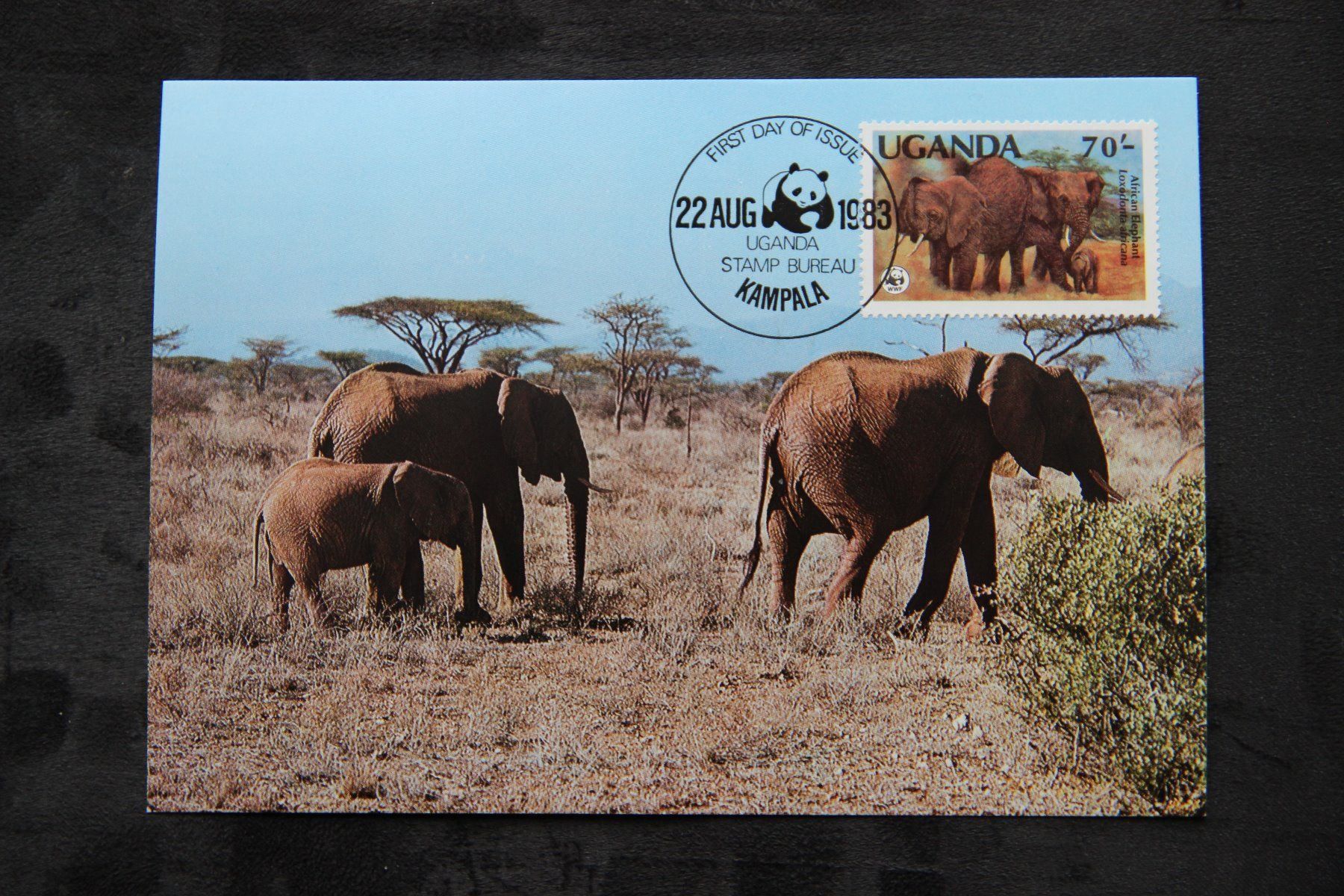 Alle Briefmarken: Uganda 1983 - Maximumkarten - Elefanten (WWF) – Neu (gemäss Beschreibung) aus Jona von Southafrica07 4