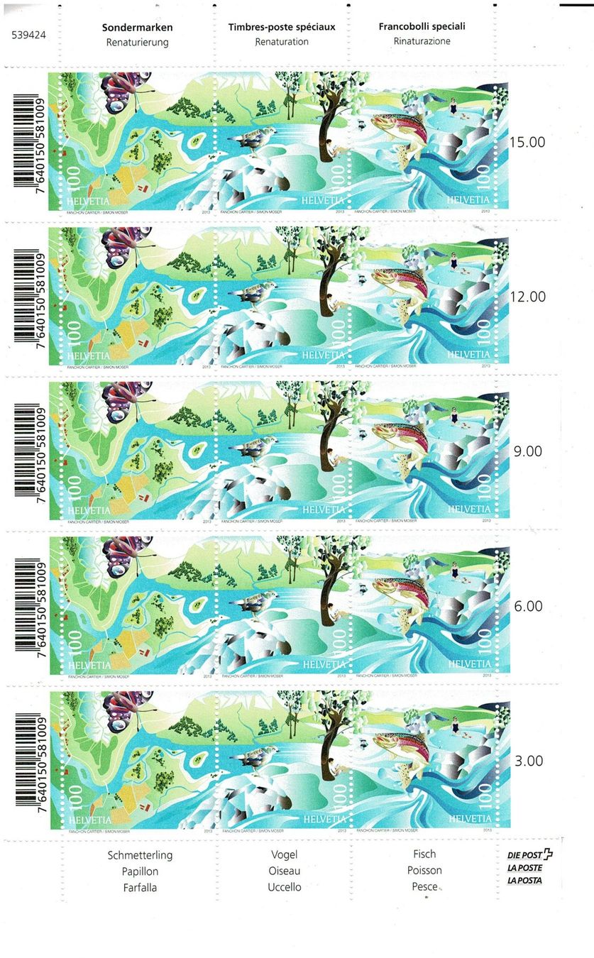 Alle Briefmarken: Renaturierung  1 KB ** – Neu (gemäss Beschreibung) aus Lausanne von Whorvath