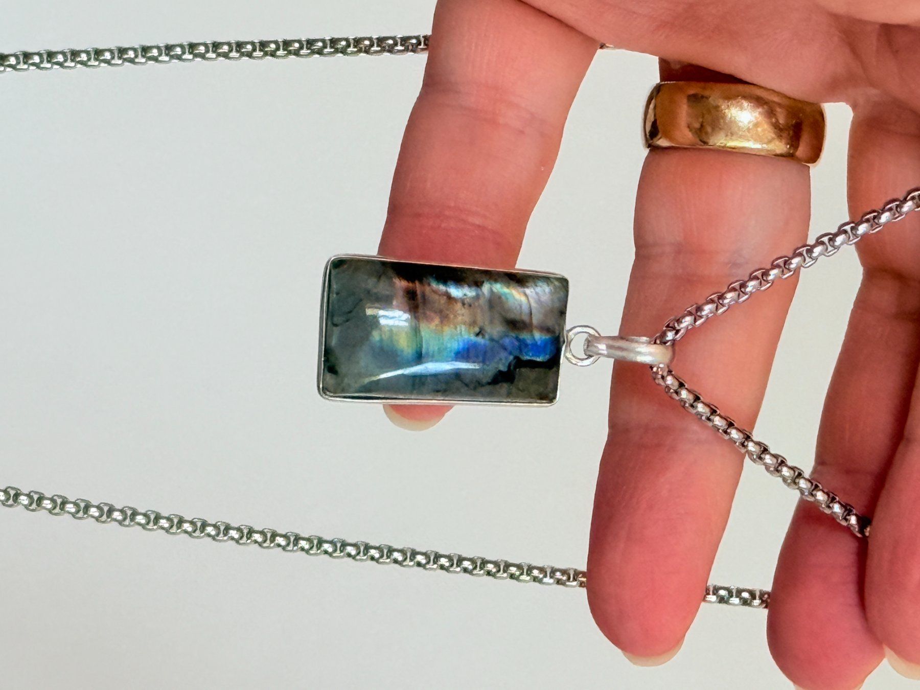Catenine: Collier avec Labradorite – Nuovo e nell'imballaggio originale da Genève venduto da AWWA 9