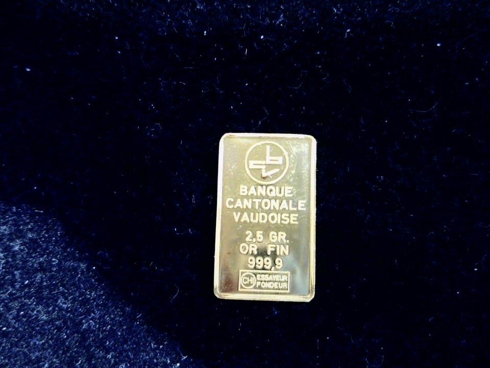 Metalli preziosi: Lingot 2,5 gr ancien Or 999,9 – Usato da Lausanne venduto da est_vm9t