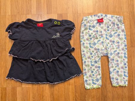 Herzliche S.Oliver Baby Set Gr. 62, T-shirt & Hose