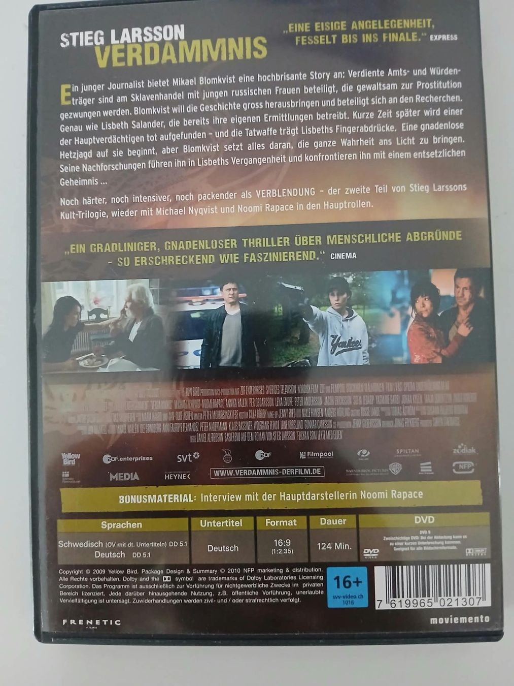 Tutti i DVDs: Verdammnis DVD Stieg Larsson – Usato da Zürich venduto da csm04 1