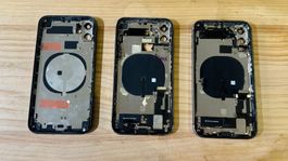3 chassis iphone 11 pour pièces réparation