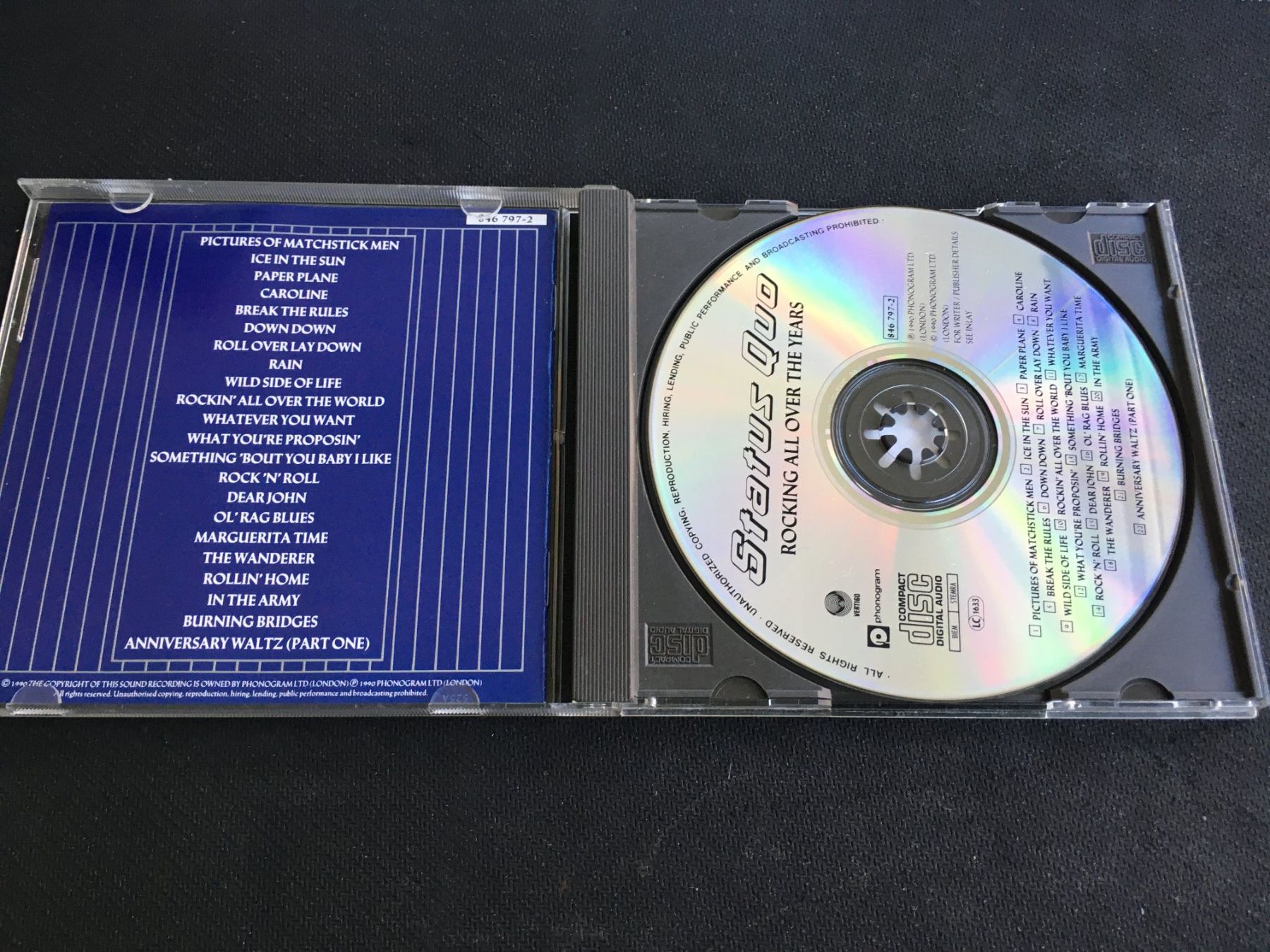 CD: Status Quo - Rocking all over the years -CD- – Usato da St.Gallen venduto da MedienJoe 1