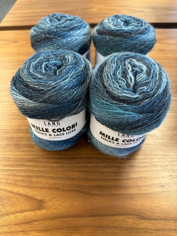 Lang Yarns Mille Colori Sockengarn – Traumhafte Farbverläufe Mit Metallischem Glanz, Super Für Socken & Spitze