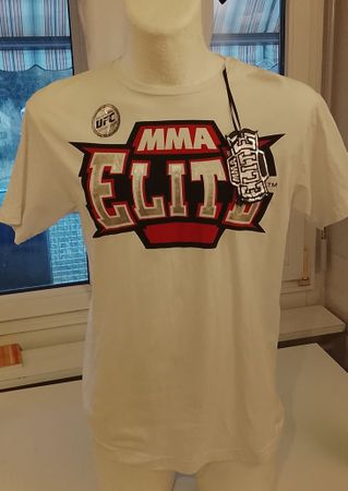 UFC MMA Elite T-Shirt, Weiss, Grösse M, Neu mit Etikett!