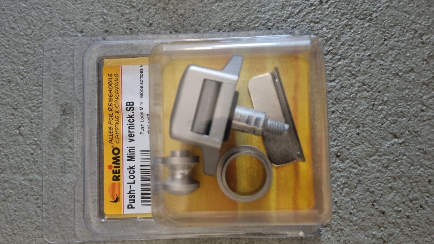 Lucchetti: 8x Reimo Push-Lock Mini vernickelt Möbelschloss – Nuovo e nell'imballaggio originale da Ebmatingen venduto da Campbelli 1