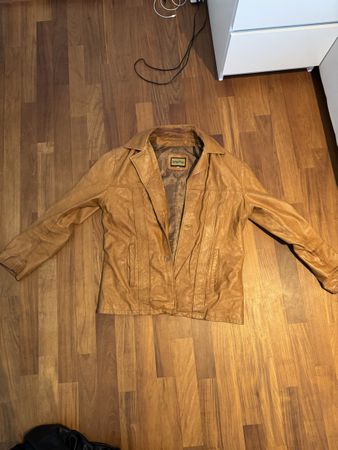 Vera Pelle Jacke, Echt Leder, Grösse L, Made in Italy