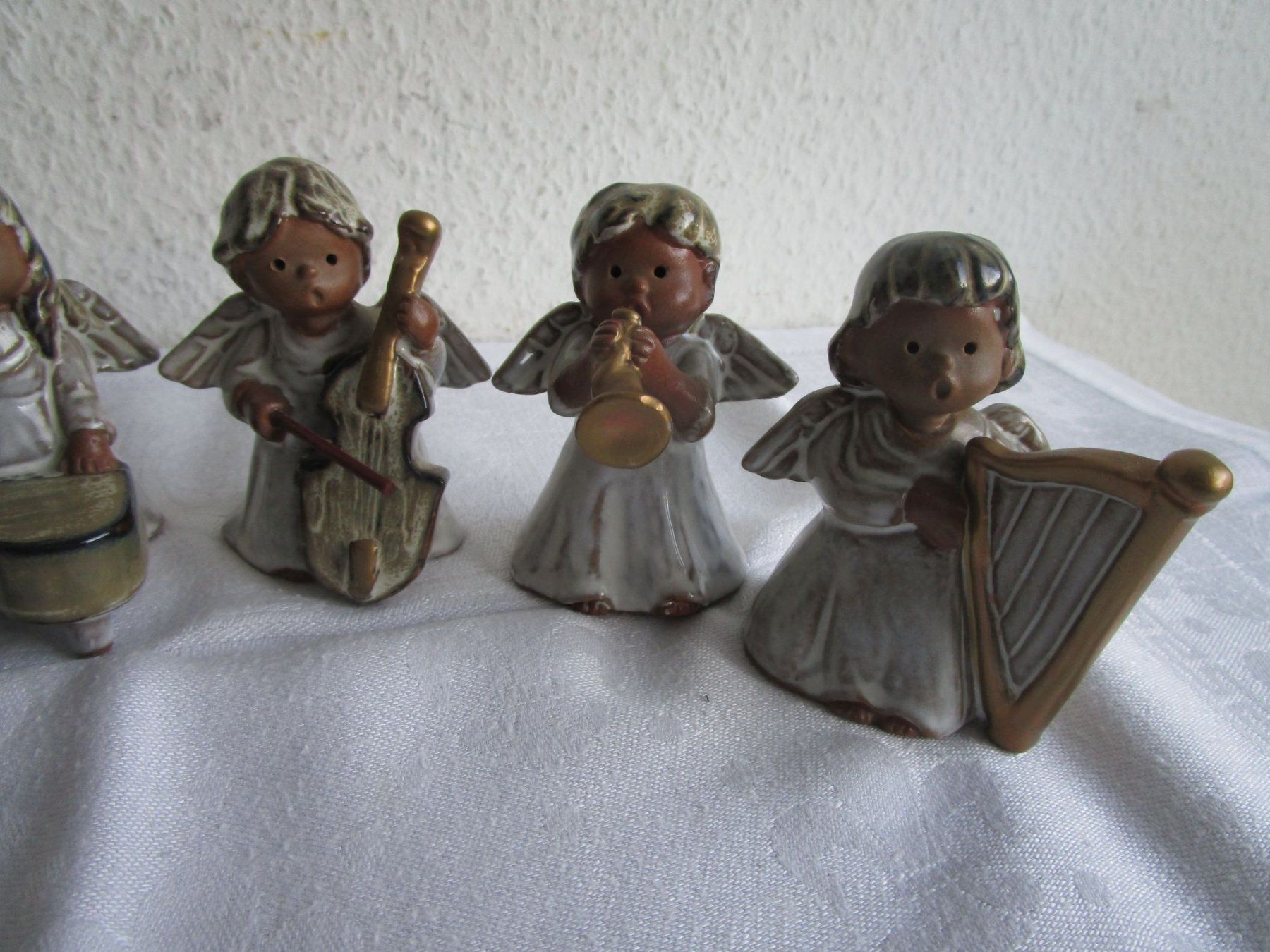 Statuette: 6 Musik Engel Keramikfiguren – Usato da Binningen venduto da tempipassati 2