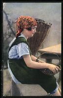 Costume Ticinese, Mädchen mit Körben