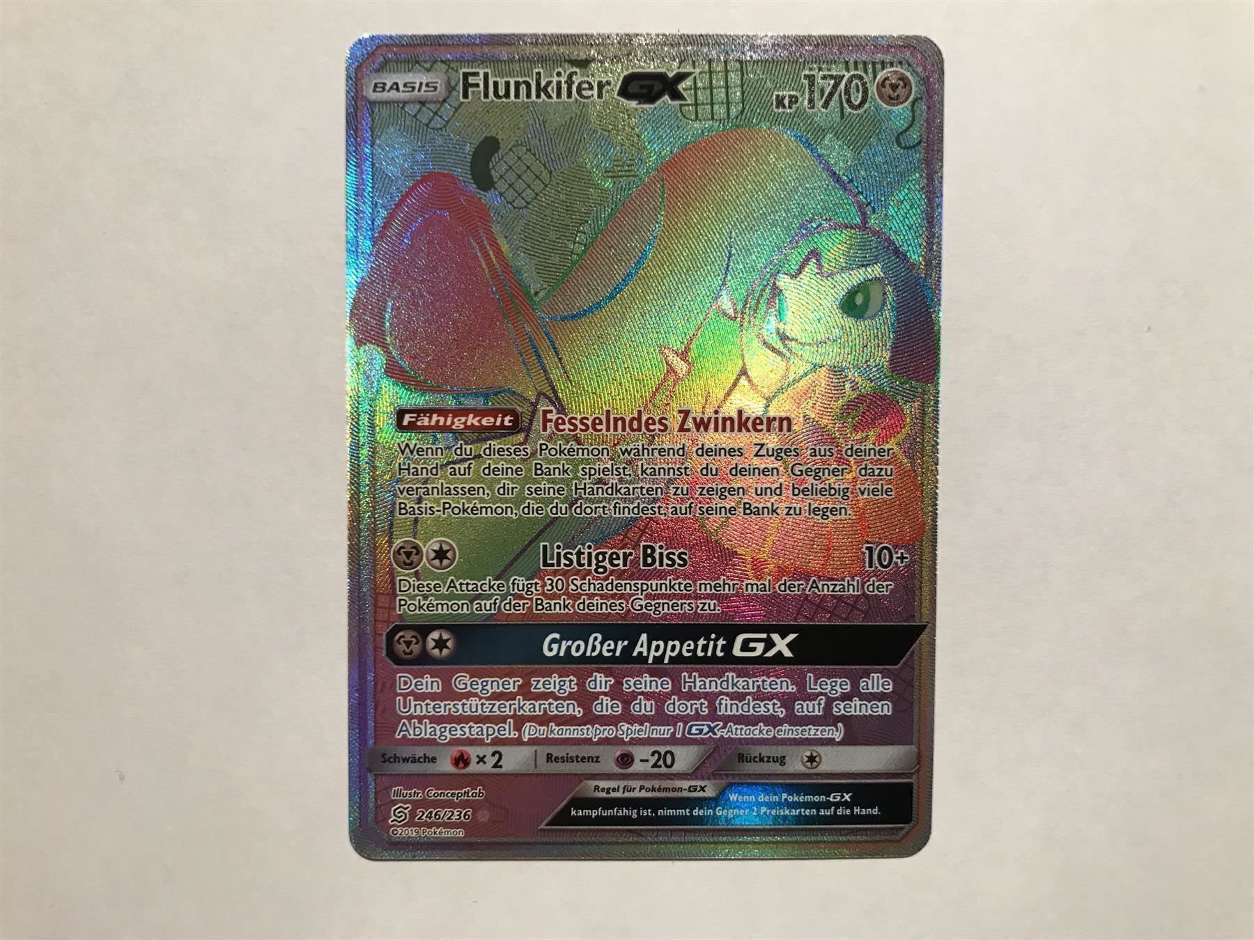 Pokémon Carte collezionabili: Flunkifer GX Rainbow – Nuovo (secondo la descrizione) da Hagendorn venduto da Pokecollectorch 1