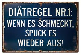 Schild Diät Regel Nr. 1