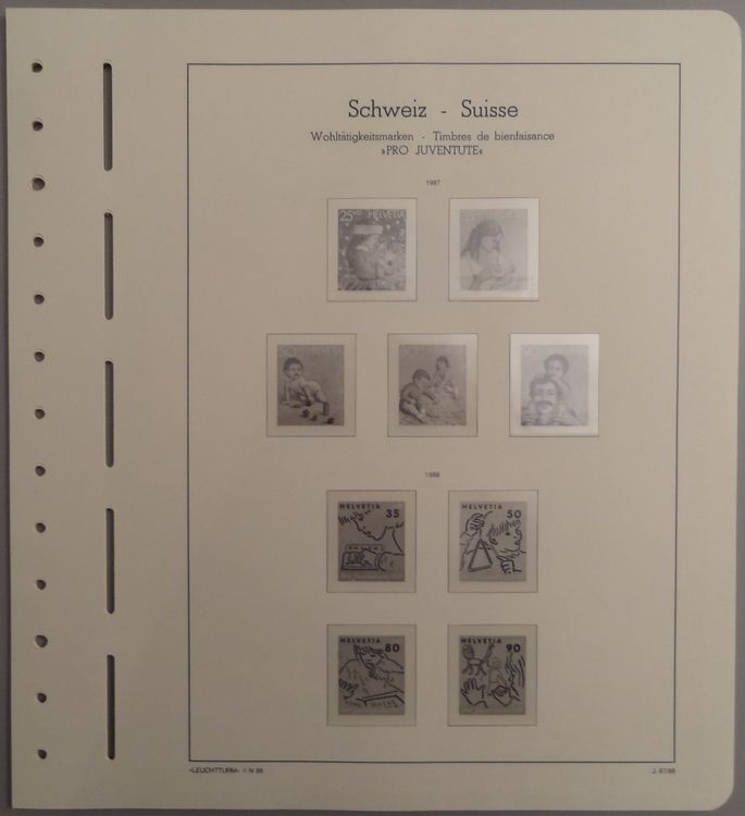 Leuchtturm Vordruck 23LOKSF – Lokalpost-Briefmarken Deutschland 1945-1946, Mit Schutztaschen