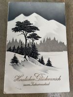 AK Neujahr  Winter Wald Berge