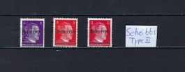 Dienstmarken österreich Scheibbs Type III **