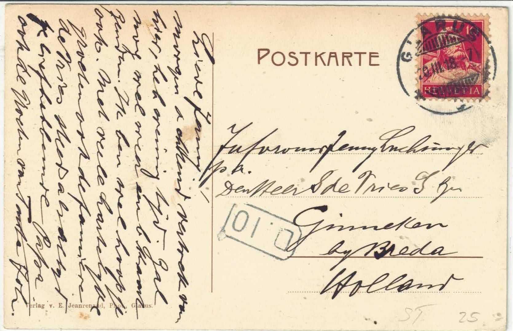 Cartes postales: Glarus - Im Eichen - animee – D'occasion à Ettingen par Kartenplanet 1