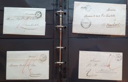 Album mit 38 Vorphilatelie Briefen Schweiz