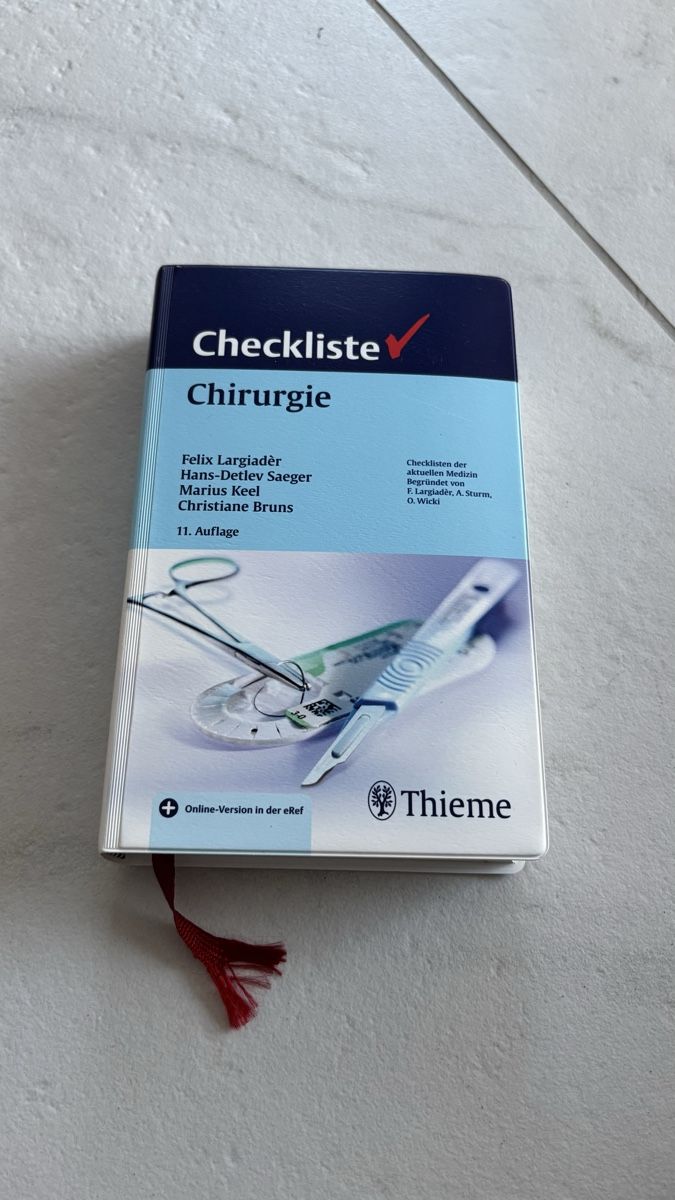 Libri: Checkliste Chirurgie 11. Auflage – Usato da Seengen venduto da sa_land