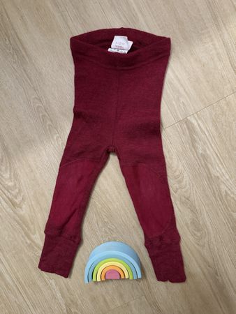 Manymonths Merino Leggings/Hose mitwachsend Grösse 62-80/86