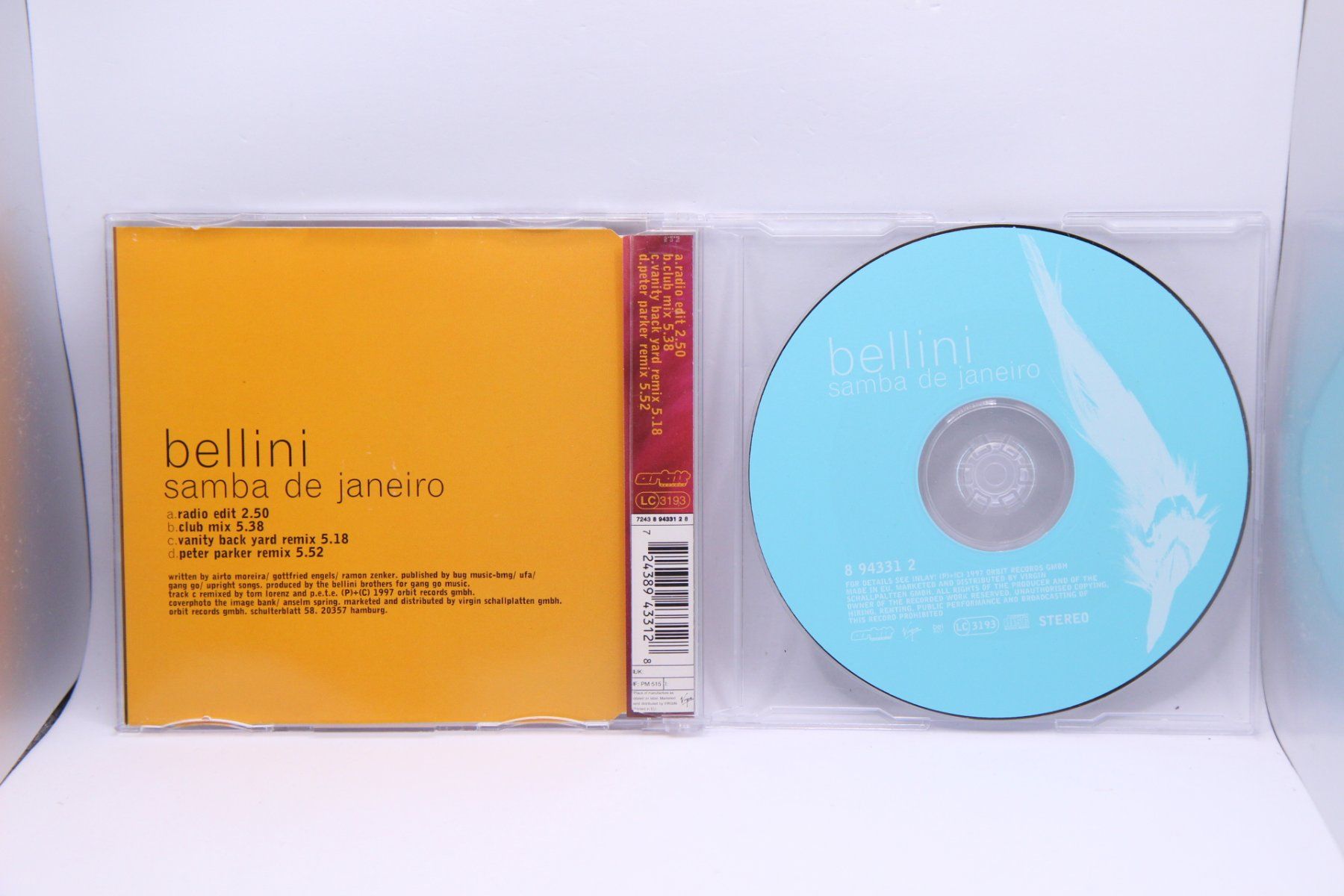 CD: 4 Track Maxi Single CD Bellini ‎– Samba De Janeiro – Usato da Ernetschwil venduto da luisvonerni 1