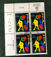 4 er Block Nations Unies gestempelt  ﻿Siehe Original Fotos ﻿