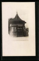 Foto-AK Kiosk mit Ansichtskartenverkauf