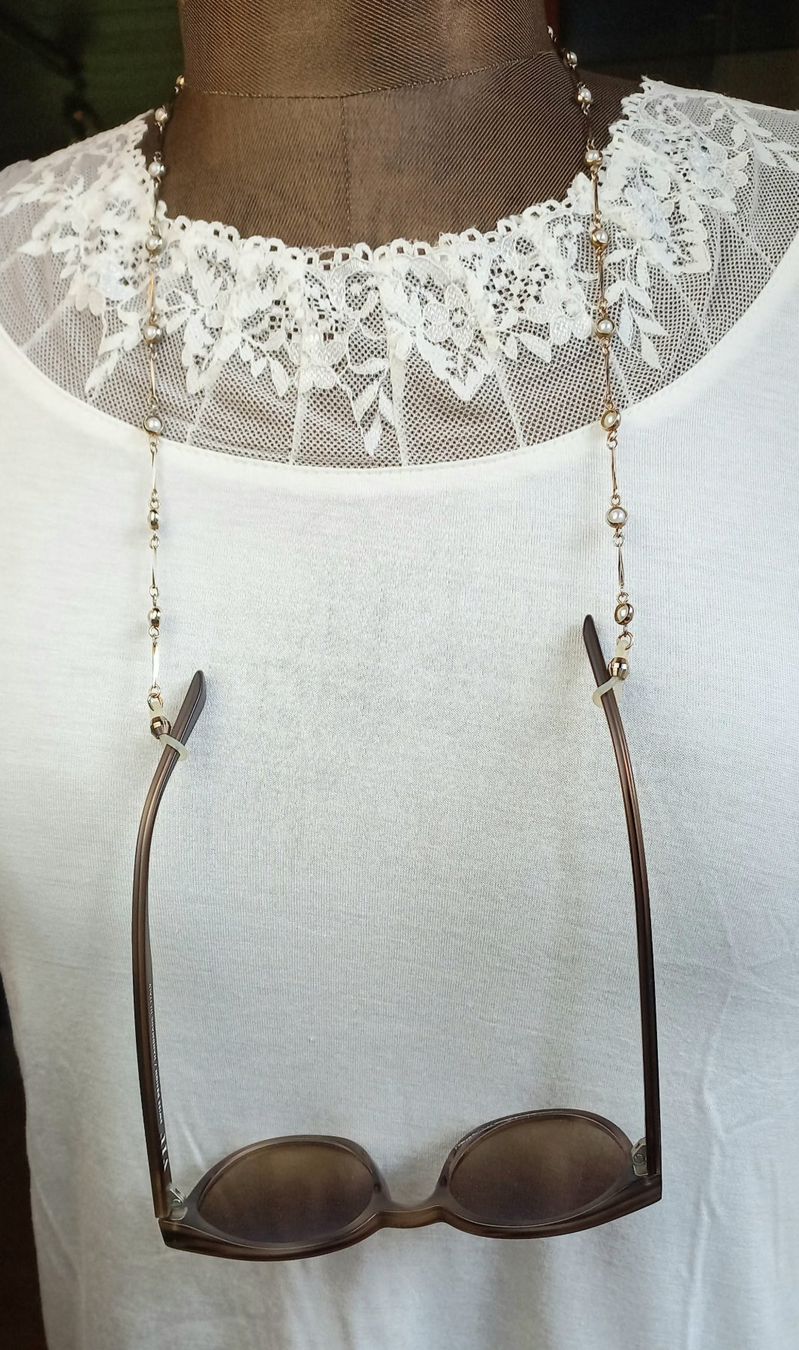 Ketten: Vintage Brillenband Kette mit Perlen – Gebraucht aus Buchs AG von Dzirul 3