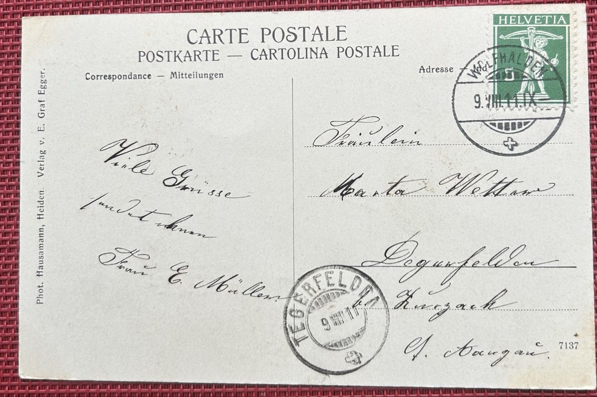 Cartoline postali: Gruss aus Wolfhalden 5-Bildrig  – Usato da Horw venduto da Tellbub 1