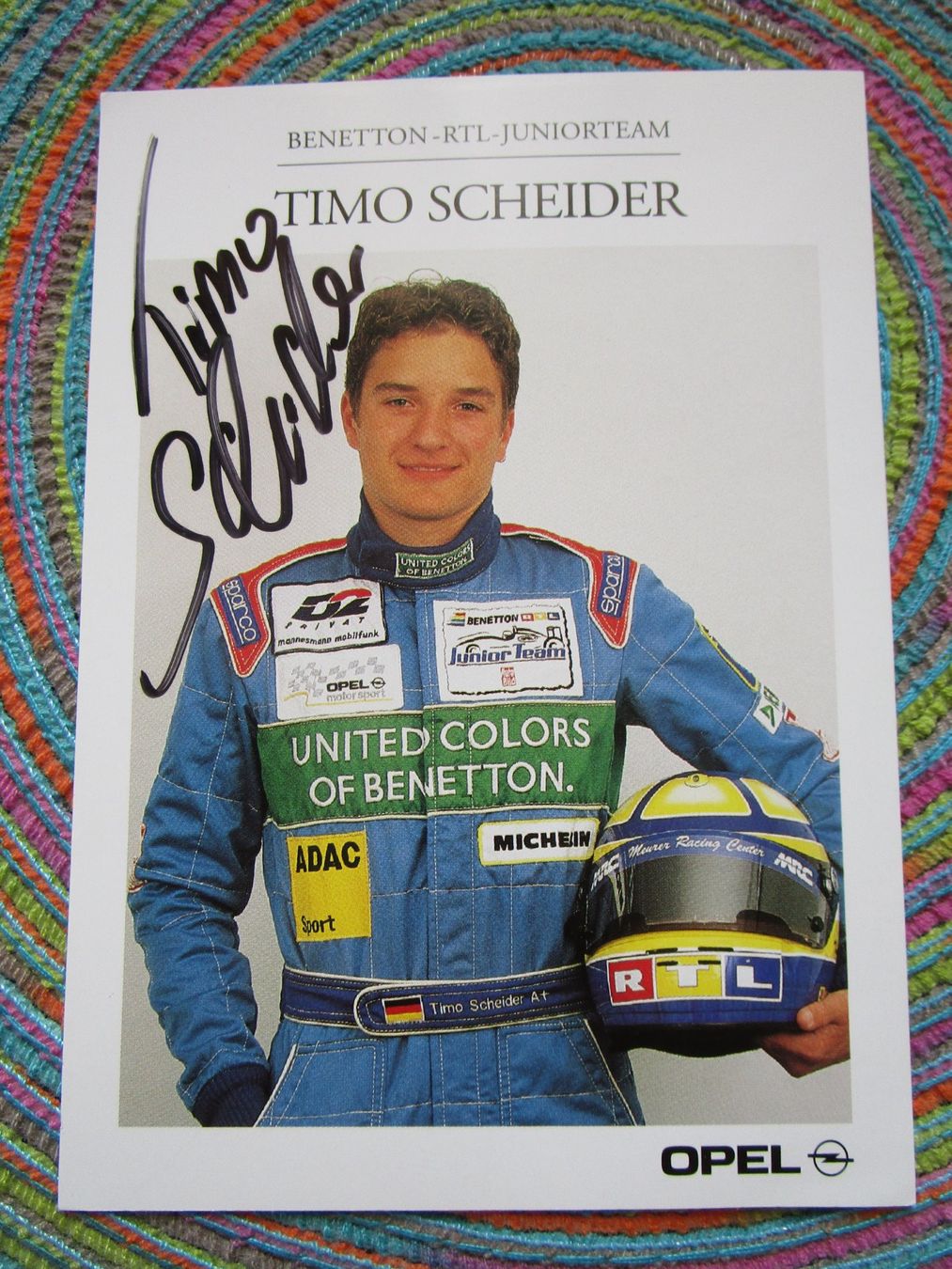 Autografi: TIMO SCHEIDER D AUTORENNFAHRER ANTIKES AUTOGRAMM – Usato da GUTENSWIL venduto da Alpina6