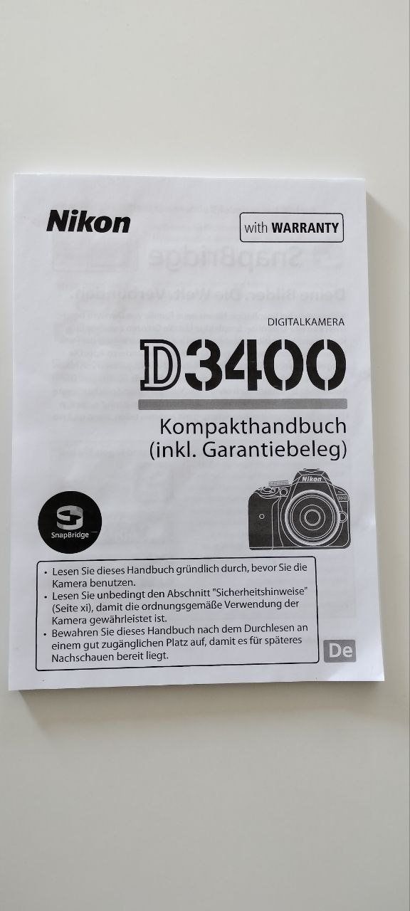 Nikon Appareil photo: Nikon D3400 Spiegelreflex Digitalkamera – Neuf (Voir description) à Goldach par Superman77 3