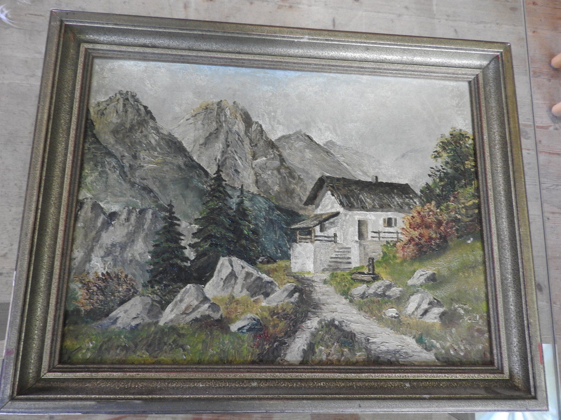 Gemälde: Oelbild - Berglandschaft – Gebraucht aus Stetten AG von Brissago25