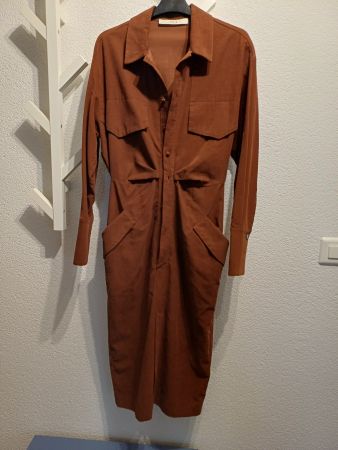 Brown cord dress by TELA – Size S – all seasons, casual 🍂
