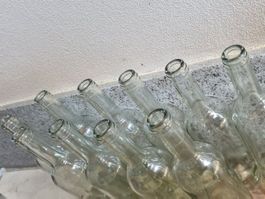 15 Glasflaschen, 75 cl leer, durchsichtig für Sirup, Schnaps