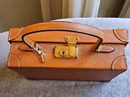 Vintage schicke neue Leder Koffer Handtasche