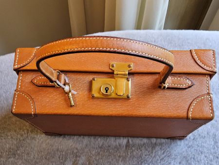 Vintage schicke neue Leder Koffer Handtasche